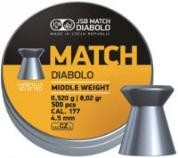 Фото - Пули и патроны JSB Match Diabolo 4.52 mm 0.52 g 500 pcs 