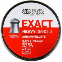 Фото - Пули и патроны JSB Diabolo Exact Heavy 4.5 mm 0.67 g 500 pcs 