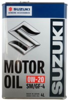 Фото - Моторное масло Suzuki Motor Oil 0W-20 4 л