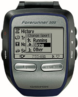 Фото - Пульсометр / шагомер Garmin Forerunner 205 