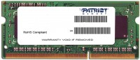 Оперативная память Patriot Memory Signature SO-DIMM DDR3 1x4Gb PSD34G160081H