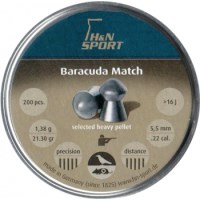 Фото - Пули и патроны Haendler & Natermann Baracuda Match 5.5 mm 1.37 g 200 pcs 