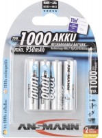 Фото - Аккумулятор / батарейка Ansmann  4xAAA 1000 mAh