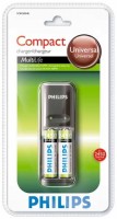 Фото - Зарядка аккумуляторных батареек Philips MultiLife Charger + 2xAA 2450 mAh 