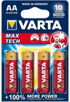 Фото - Аккумулятор / батарейка Varta Max Tech  4xAA