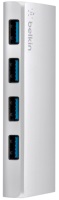 Фото - Картридер / USB-хаб Belkin USB 3.0 4-Port Hub + USB-C Cable 