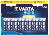 Фото - Аккумулятор / батарейка Varta High Energy  12xAAA