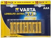 Фото - Аккумулятор / батарейка Varta Longlife Extra  10xAAA