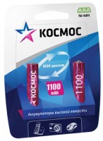 Фото - Аккумулятор / батарейка Kosmos 2xAAA 1100 mAh