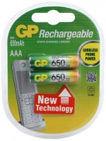 Фото - Аккумулятор / батарейка GP Rechargeable 2xAAA 650 mAh 