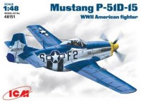 Фото - Сборная модель ICM Mustang P-51D-15 (1:48) 