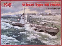 Фото - Сборная модель ICM U-Boat Type IIB (1939) (1:144) 