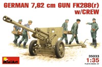 Фото - Сборная модель MiniArt 7.62 cm Gun FK288(r) w/Crew (1:35) 