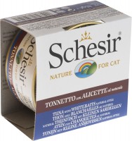 Фото - Корм для кошек Schesir Adult Canned Tuna/Anchovy 85 g 