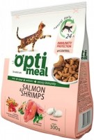 Фото - Корм для кошек Optimeal Adult Salmon/Shrimps 0.3 kg 