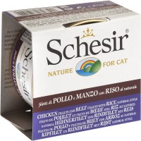 Фото - Корм для кошек Schesir Adult Canned Chicken/Beef/Rice 85 g 