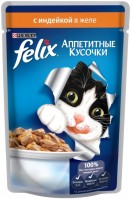 Фото - Корм для кошек Felix Packaging Adult Fantastic Jelly Turkey 10 pcs 