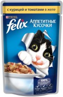 Фото - Корм для кошек Felix Packaging Adult Fantastic Jelly Chicken/Tomatos 10 pcs 