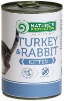 Фото - Корм для кошек Natures Protection Kitten Canned Turkey/Rabbit  400 g