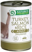 Фото - Корм для кошек Natures Protection Neutered Canned Turkey/Salmon/Rice  400 g