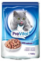 Фото - Корм для кошек PreVital Packaging Pouch Sauce Salmon 0.1 kg 