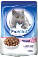 Фото - Корм для кошек PreVital Packaging Pouch Sauce Veal 0.1 kg 