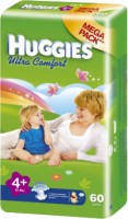 Фото - Подгузники Huggies Ultra Comfort 4 Plus / 60 pcs 
