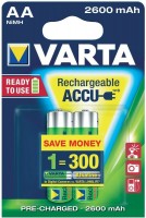 Фото - Аккумулятор / батарейка Varta Rechargeable Accu  2xAA 2600 mAh