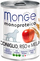 Фото - Корм для собак Monge Monoprotein Fruits Rabbit/Rice/Apple 400 g 1 шт