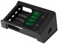 Фото - Зарядка аккумуляторных батареек Varta LCD Smart Charger + 4xAA 2100 mAh 