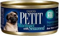 Фото - Корм для собак Petit Canned Mackerel/Seaweed 0.08 kg 