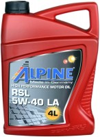 Фото - Моторное масло Alpine RSL 5W-40 LA 4 л