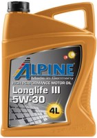 Фото - Моторное масло Alpine Longlife III 5W-30 4 л