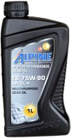 Фото - Трансмиссионное масло Alpine Gear Oil TS 75W-90 GL-5 1L 1 л