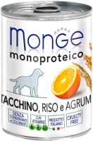 Фото - Корм для собак Monge Monoprotein Fruits Turkey/Rice/Citrus 400 g 1 шт