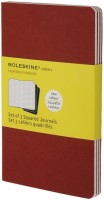 Фото - Блокнот Moleskine Set of 3 Squared Cahier Journals Large Red 