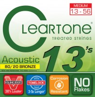 Фото - Струны Cleartone 80/20 Bronze Medium 13-56 