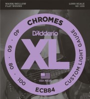 Фото - Струны DAddario XL Chromes Bass Flat Wound 40-100 