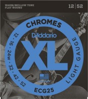 Фото - Струны DAddario XL Chromes Flat Wound 12-52 