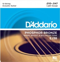 Фото - Струны DAddario Phosphor Bronze 12-String 10-47 