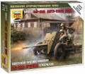 Zvezda Soviet 45 mm Anti-Tank Gun with Crew (1:72) 