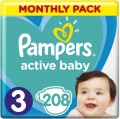 Pampers Active Baby 3 / 208 pcs 