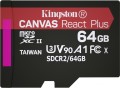 Kingston microSDXC Canvas React Plus 128 ГБ