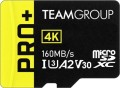Team Group PRO+ microSDXC UHS-I U3 A2 V30 256 ГБ