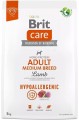 Brit Care Hypoallergenic Adult Medium Breed Lamb 