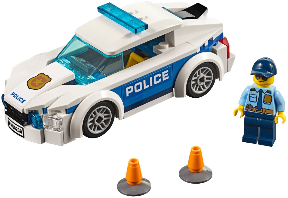 ▷ Сравнение Lego Police Patrol Car 60239 vs Sluban 4 Wheel Drive  Cross-Country Car M38-B0132 :