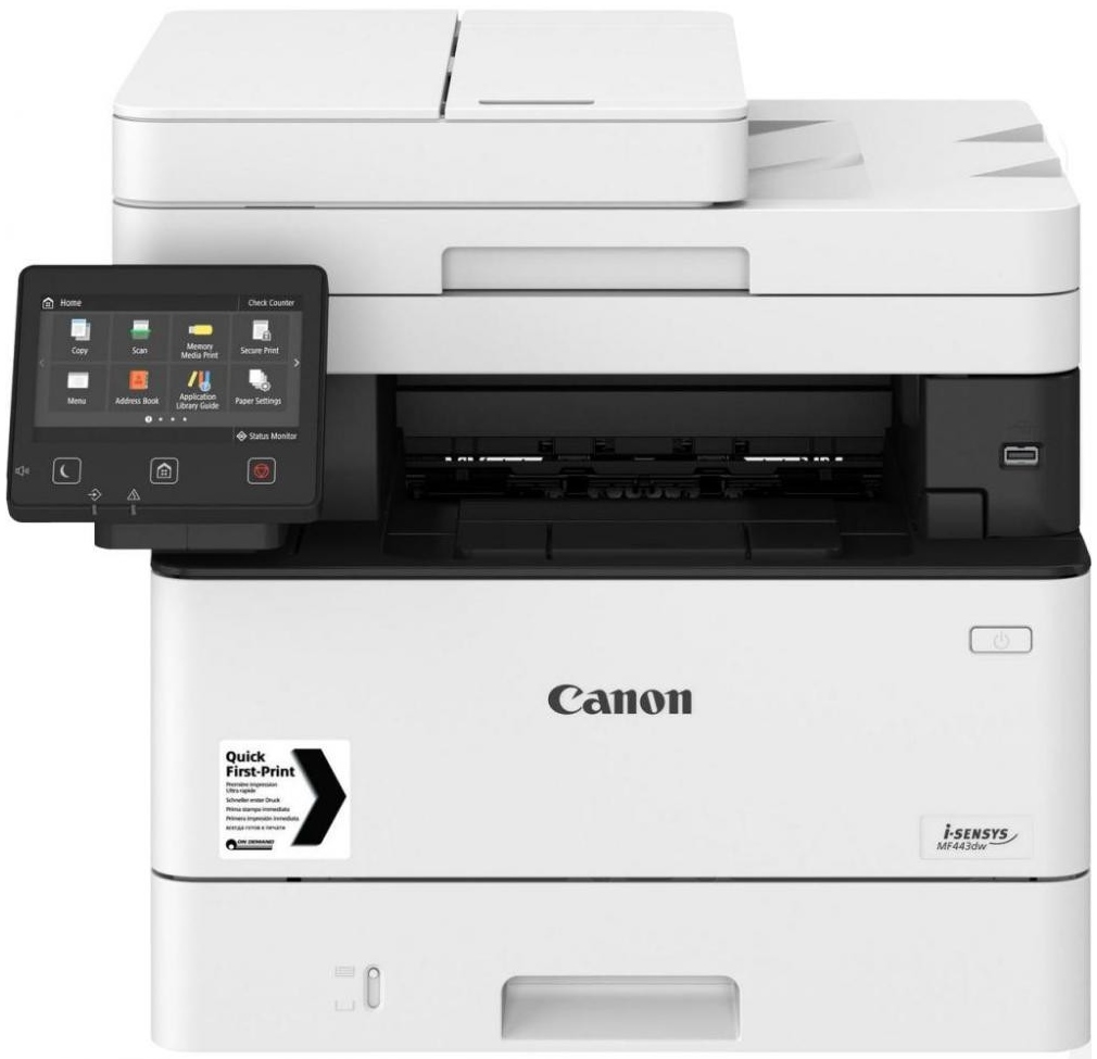 ▷ Сравнение Canon i-SENSYS MF443DW vs HP LaserJet Pro M428DW : Печать и  копирование · Расходные материалы · Функции и возможности · Аппаратная часть