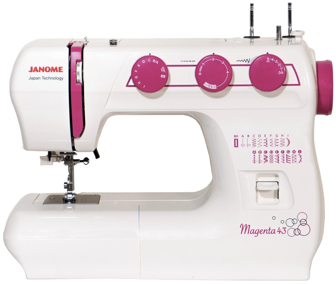 Janome Magenta 43 - купить швейная машинка: цены, отзывы, характеристики >  стоимость в магазинах Казахстана: Алмата, Нур-Султан (Астана), Шымкент