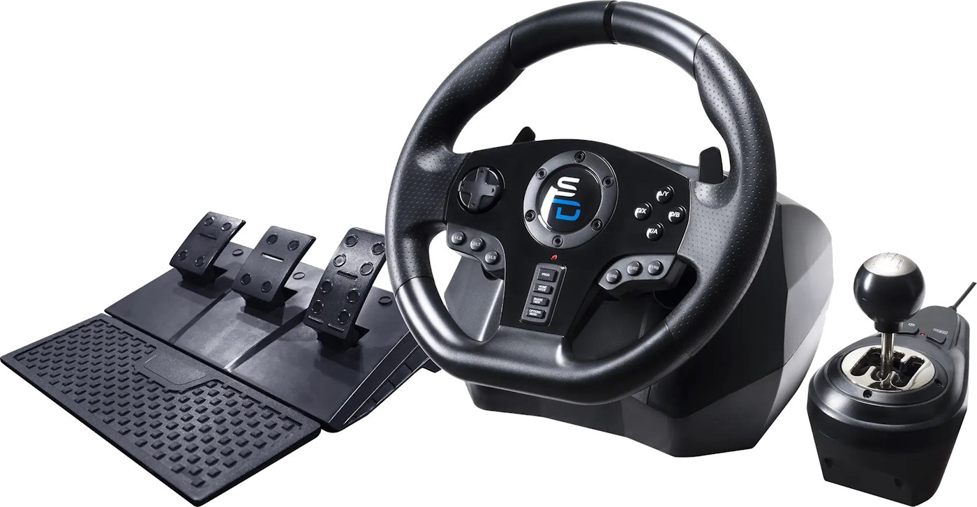 ▷ Сравнение Subsonic Superdrive GS 850-X Steering Wheel vs Logitech G Heavy  Equipment Bundle : Технические хар-ки · Общие данные