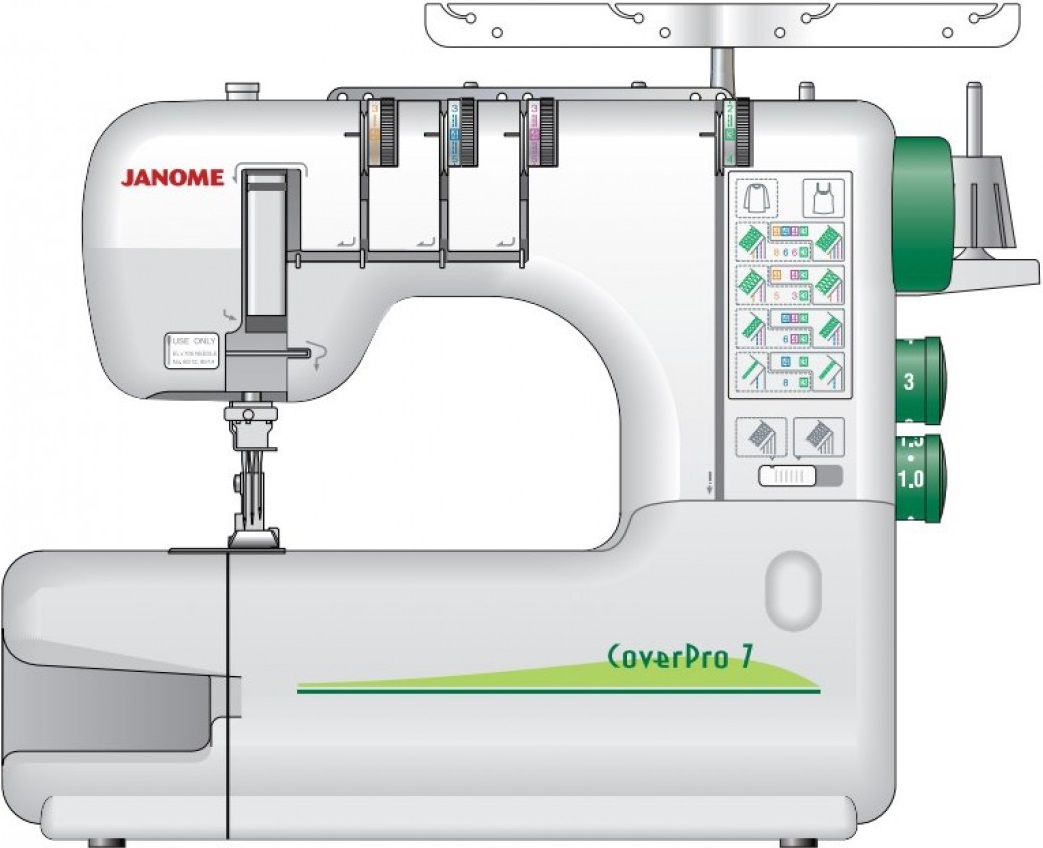 ▷ Сравнение Janome Cover Pro 7000 CPS vs Janome Cover Pro 7 : Технические  хар-ки · Функции и возможности · Возможности регулировки · Лапки в  комплекте · Общие характеристики